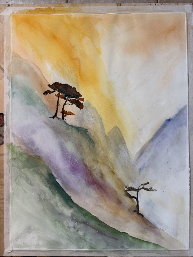 initial underpainting